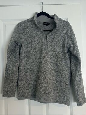 L.L. Bean Women’s Gray Half-Zip Fleece Pullover
